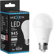 Mexen Nova LED lemputė E27, A60, 9W, Neutralus - 4000K, 945 lm - L100-E27-0940-01