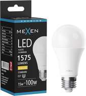 Mexen Nova LED lemputė E27, A60, 15W, Šilta - 3000K, 1575 lm - L100-E27-1530-01
