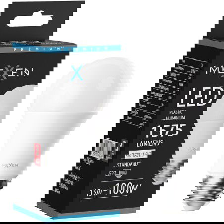 Mexen Nova LED lemputė E27, A60, 15W, Neutralus - 4000K, 1575 lm - L100-E27-1540-01