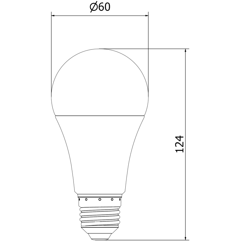 Mexen Nova LED lemputė E27, A60, 15W, Neutralus - 4000K, 1575 lm - L100-E27-1540-01