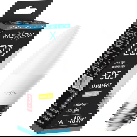 Mexen Nova LED lemputė E27, C37, 5W, Šilta - 3000K, 525 lm - L102-E27-0530-01