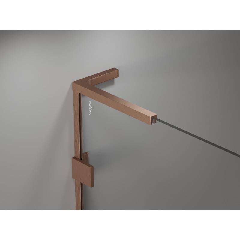 Mexen Lunar L Dvigubos dušo durys, atveriamos, 170 cm, skaidrios, šlifuota vario spalvos - 834DL-170-000-65-00