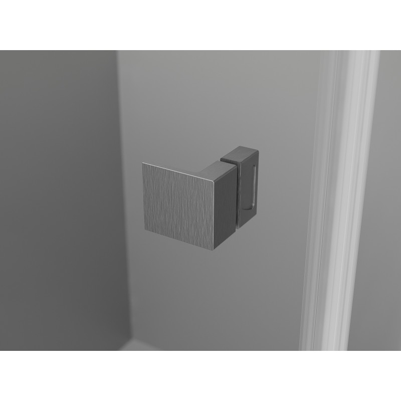 Mexen Lunar L Dviviečiai dušo durys, 140 cm, skaidrios, šukuota ginklų pilka - 834DL-140-000-66-00