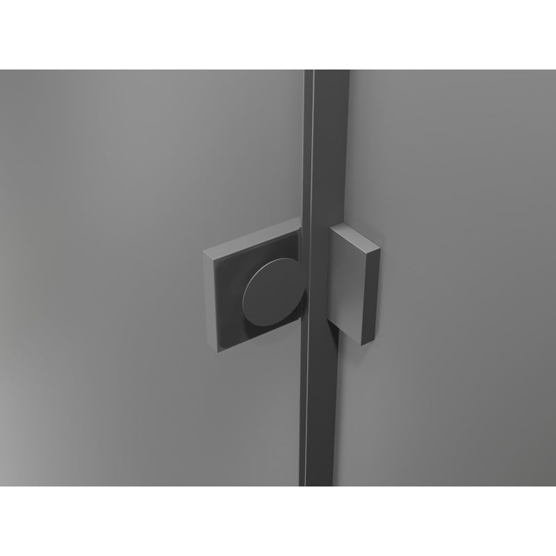 Mexen Lunar L Dvigubos dušo durys, atveriamos, 170 cm, skaidrios, gun metal - 834DL-170-000-95-00