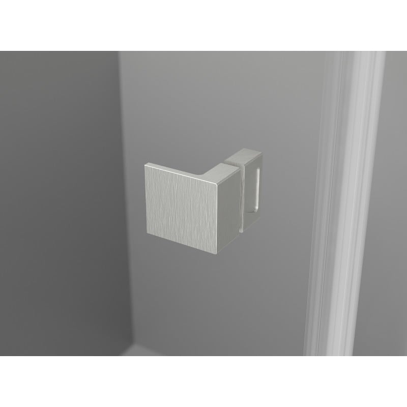 Mexen Lunar L Duo atveriamos dušo durys 180 cm, skaidrios, šlifuoto nikelio - 834DL-180-000-97-00