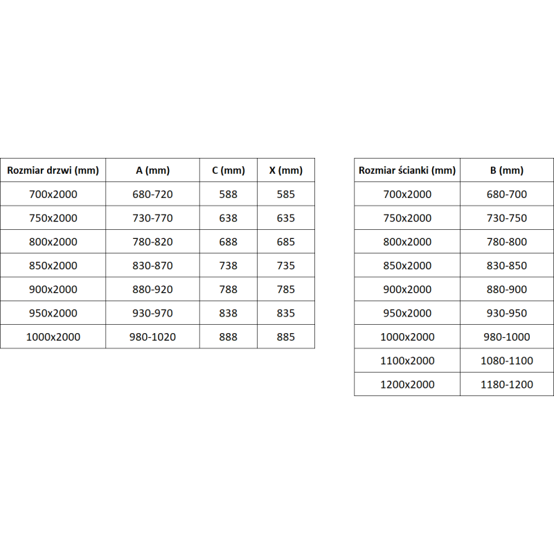 Mexen Exo atsiverianti dušo kabina 95 x 110 cm, permatomas, chromas - 817-095-110-01-00