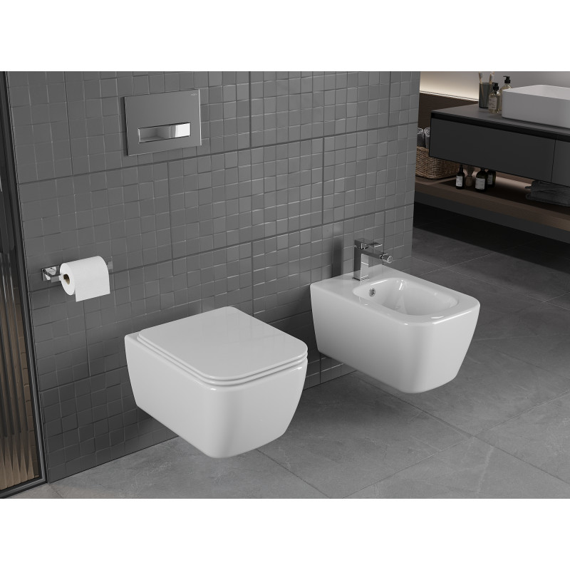 Mexen Stella wc dubuo be ratlankio, baltas blizgesys - 3368XX00