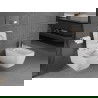 Mexen Stella WC dubenėlis be apvado su lėtai nusileidžiančiu plonu dangčiu, duroplast, blizganti balta - 30680900