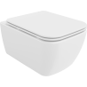 Mexen Stella Rimless WC puodelis su lėtai krintančiu dangčiu slim, duroplast, blizgus baltas - 30680900