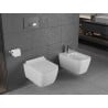 Mexen Stella pakabinamas WC Rimless su lėtai užsidarančiu dangčiu slim, duroplast, blizgus baltas - 30680800