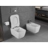 Mexen Stella pakabinamas WC Rimless su lėtai užsidarančiu dangčiu slim, duroplast, blizgus baltas - 30680800
