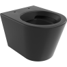 Mexen Rico pakabinamas WC puodas Rimless, juodas matinis - 3372XX85