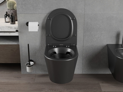 Mexen Rico pakabinamasis WC be ratlankio, juodas matinis - 3372XX85