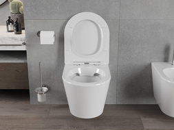 Mexen Rico pakabinamas WC dubuo be rėmelio, baltas blizgus - 3372XX00