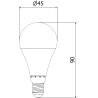 Mexen Nova LED lemputė E14, G45, 8W, Neutrali - 4000K, 840 lm - L101-E14-0840-01