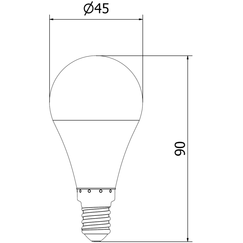 Mexen Nova LED lemputė E14, G45, 8W, Šalta - 6500K, 840 lm - L101-E14-0865-01