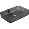 Mexen Akra stiklinis antstalinis praustuvas 46 x 33 cm, juodas - 24024670