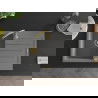 Mexen Bruno vienkamerė granitinė plautuvė su nutekėtoju 795 x 495 mm, pilka, auksinis sifonas - 6513791010-71-G