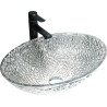 Mexen Goa stiklas praustuvas ant stalviršio 50 x 36 cm, skaidrus - 24085000