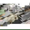 Mexen Andres granitinis kriauklės 1,5 kameros su drenažu 1000 x 500 mm, smėlio spalvos, sifonas auksinis - 6515101510-69-G