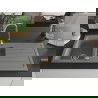 Mexen Andres pusantrinė granitinė plautuvė su džiovykle 1000 x 500 mm, Pilka, sifonas Auksinė - 6515101510-71-G