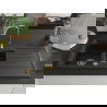 Mexen Andres pusantrinė granitinė plautuvė su džiovykle 1000 x 500 mm Juoda/Auksinė metallic, sifonas Auksinė - 6515101510-75-G