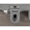 Mexen Rico WC dubuo Rimless su lėtai nusileidžiančiu slim dangčiu, duroplast, šviesiai pilka matinė - 30724061