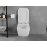 Mexen Elis WC dubuo Rimless su lėtai nusileidžiančiu plonu dangčiu, duroplastikas, blizgus baltas - 30910700