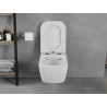 Mexen Elis Rimless WC dubuo su lėtai nusileidžiančiu slim dangčiu, duroplastikas, balta blizganti - 30910600