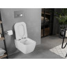 Mexen Elis Rimless WC dubuo su lėtai nusileidžiančiu slim dangčiu, duroplastikas, balta blizganti - 30910600