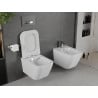 Mexen Madox WC dubuo be ratlankio su slim dangčiu, duroplast, baltas blizgus - 30154000