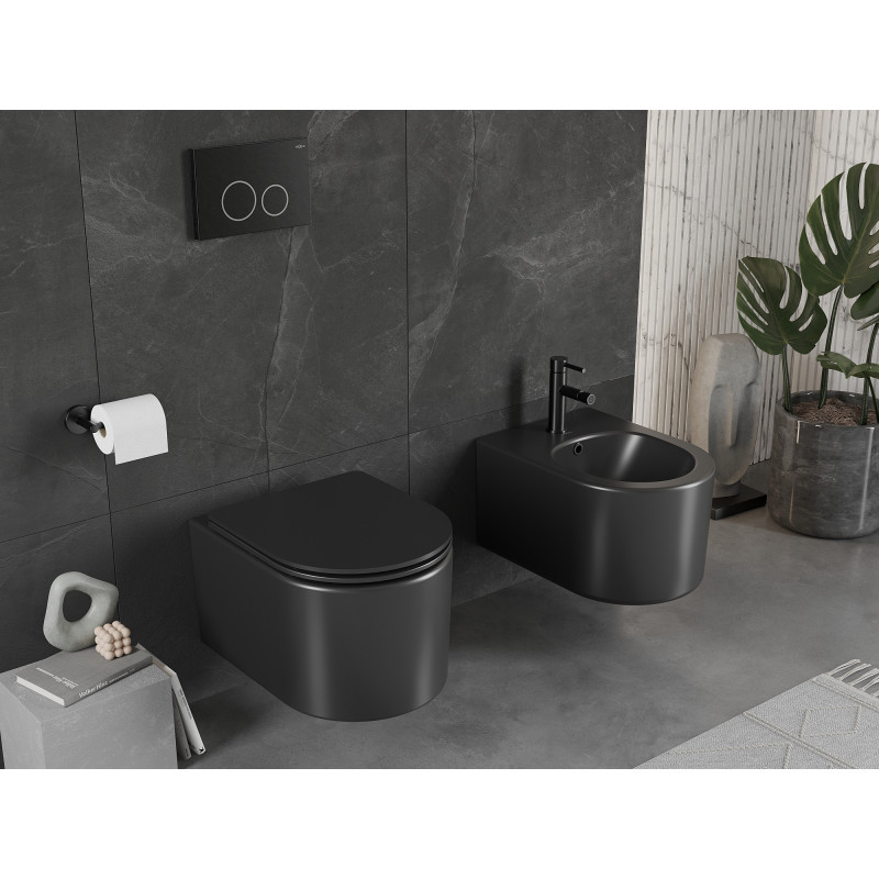 Mexen Sofia WC puodą Rimless, juoda matinė - 3354XX85