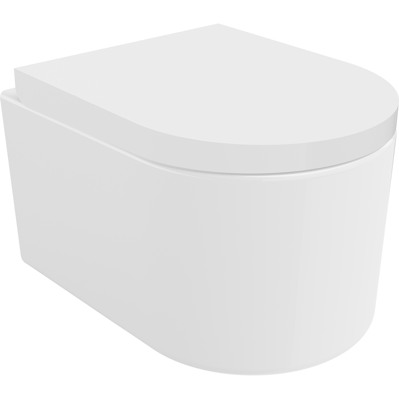 Mexen Sofia WC dubuo be ratlankio su lėtai nusileidžiančiu kietu dangčiu, duroplastiniu, blizgus baltas - 30540200