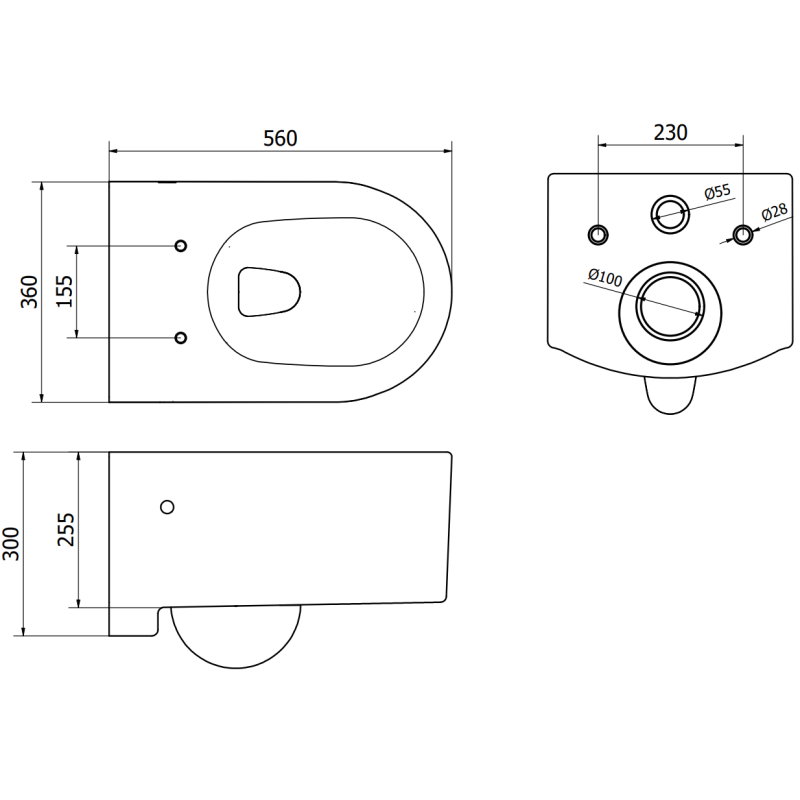 Mexen Sofia WC dubuo su lėtai nusileidžiančiu kietu dangčiu, blizgi balta - 30798000