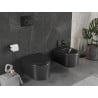 Mexen Sofia pakabinamas WC dubuo Rimless su lėtai nusileidžiančia plona duroplastine dangteliu, juoda matinė - 30541085