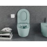 Mexen Lena Rimless WC dubuo su lėtai nusileidžiančiu plonu dangčiu, duroplast, šviesiai žalia matinė - 30224048