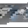 Mexen Lena pakabinama WC kompaktiška su lėtai nusileidžiančiu bei plonu dangčiu, duroplastinė, pilkai-mėlyna matinė - 30224069