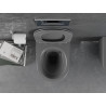Mexen Lena WC puodas be ratlankio su lėtai nusileidžiančiu slim dangčiu, duroplast, tamsiai pilka matinė - 30224071