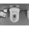 Mexen Lena pakabinamas WC dubuo be ratlankio su lėtai nusileidžiančiu dangčiu, duroplastinis, baltas raštas - 30224099