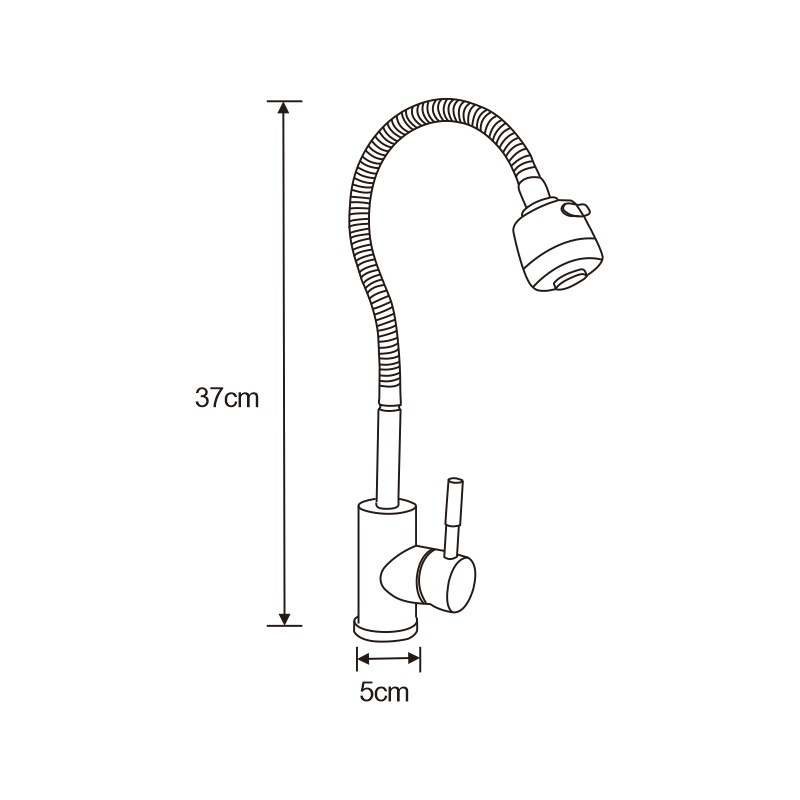 Mexen Maya virtuvinis maišytuvas, chromuotas - 672400-00