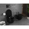 Mexen Lena WC dubuo Rimless su lėtai nusileidžiančia dangčiu, dureplast, juodas blizgesys - 30224070