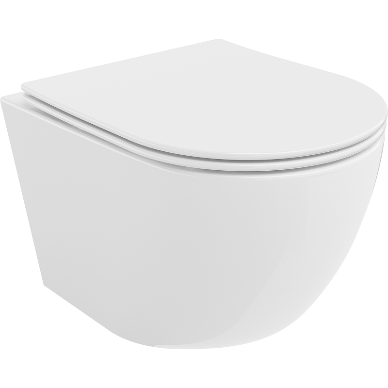 Mexen Lena WC dubuo be apvado su lėtai nusileidžiančiu dangčiu slim, duroplast, baltas blizgus - 30220400