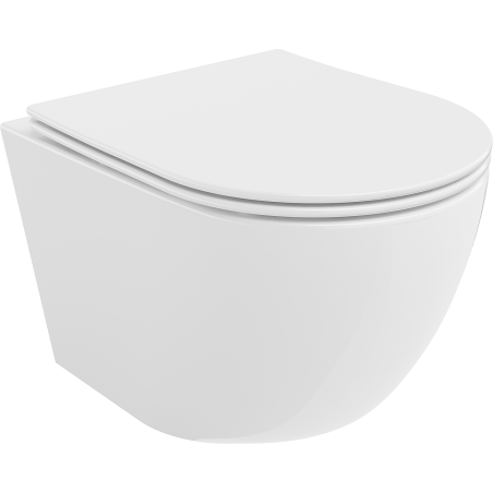 Mexen Lena bide wc be apvado su lėtai nusileidžiančia slim sėdyne, duroplast, balta blizgi - 30220400