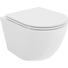 Mexen Lena WC dubuo Rimless su lėtai nusileidžiančiu plonu dangčiu, duroplast, blizganti balta - 30220300