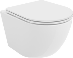 Mexen Lena WC dubuo Rimless su lėtai nusileidžiančiu plonu dangčiu, duroplast, blizganti balta - 30220300