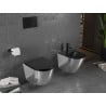 Mexen Lena WC dubuo be ratlankio su lėtai nusileidžiančiu dangčiu, plonas, duroplastikas, juodas matinis/sidabrinis - 30224074