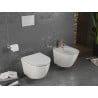 Mexen Lena WC dubuo be ratlankio su lėtai nusileidžiančiu, plonas, duroplastikas, baltas/auksinis langelių ornamentas - 3022400?
