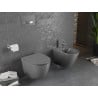 Mexen Lena pakabinama wc rimless su lėtai nusileidžiančiu plonu dangčiu, duroplast, tamsiai pilka matinė - 30224071
