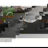 Mexen Vito granitinė vienos kameros plautuvė 520 x 490 mm, juoda, sifonas auksinis - 6503521000-77-G