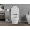 Mexen Rico WC dubuo Rimless su lėtai nusileidžiančiu plonu dangčiu, duroplastikas, baltos spalvos blizgesys - 30720100
